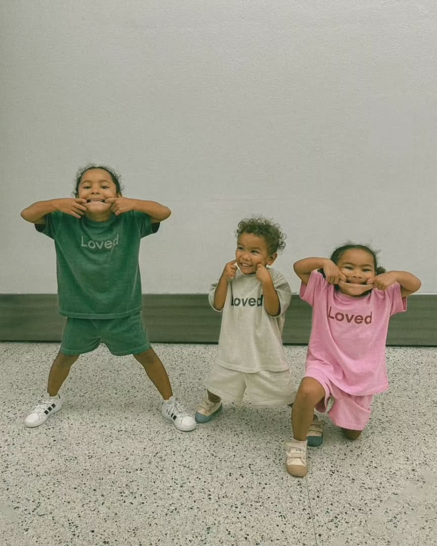 Kids Loved Garment-Dyed T-Shirt and Shorts Set (6m-7y) - 4 Colors