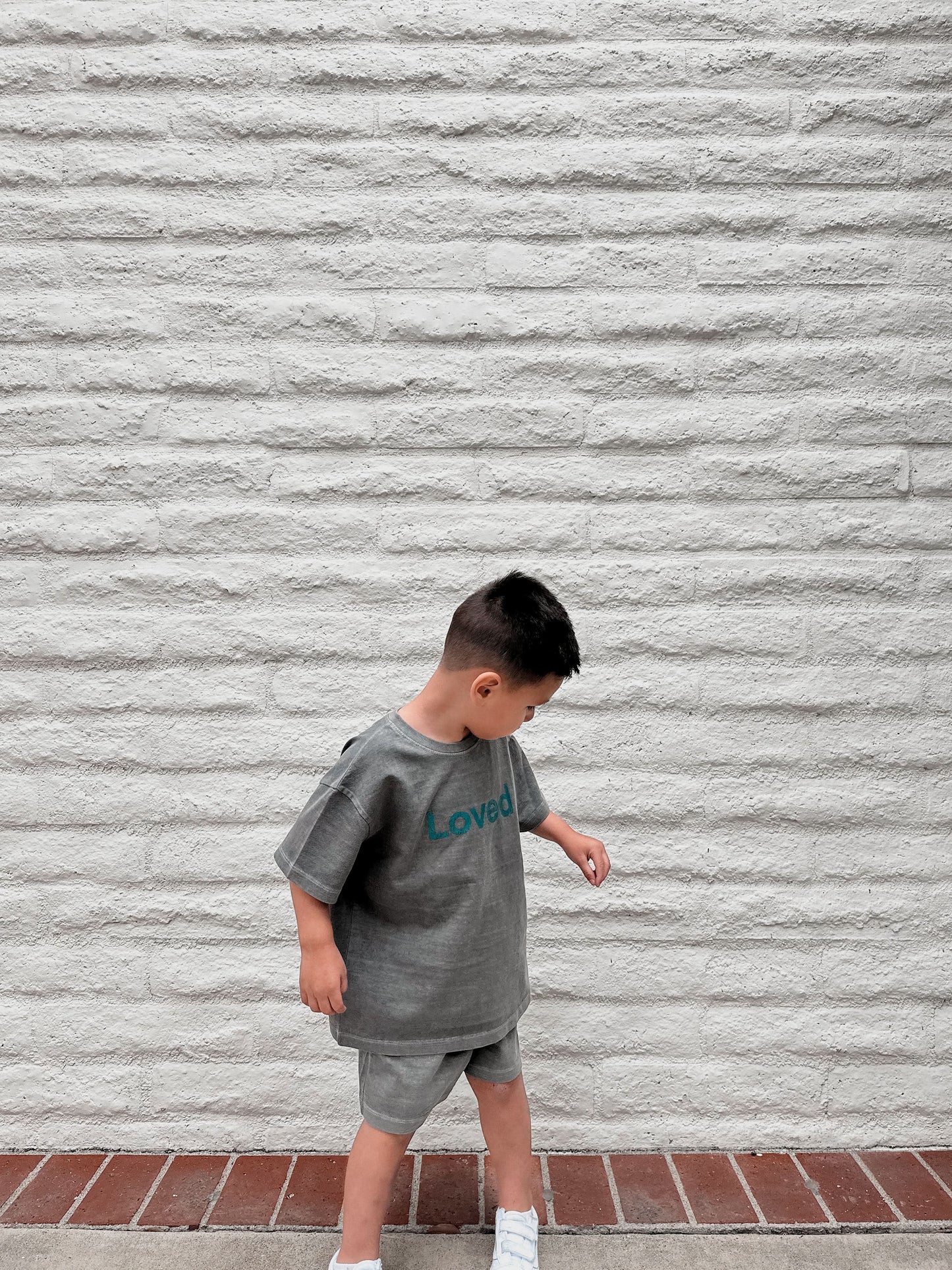 Kids Loved Garment-Dyed T-Shirt and Shorts Set (6m-7y) - 4 Colors