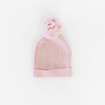 Organic Big Pompom Beanie