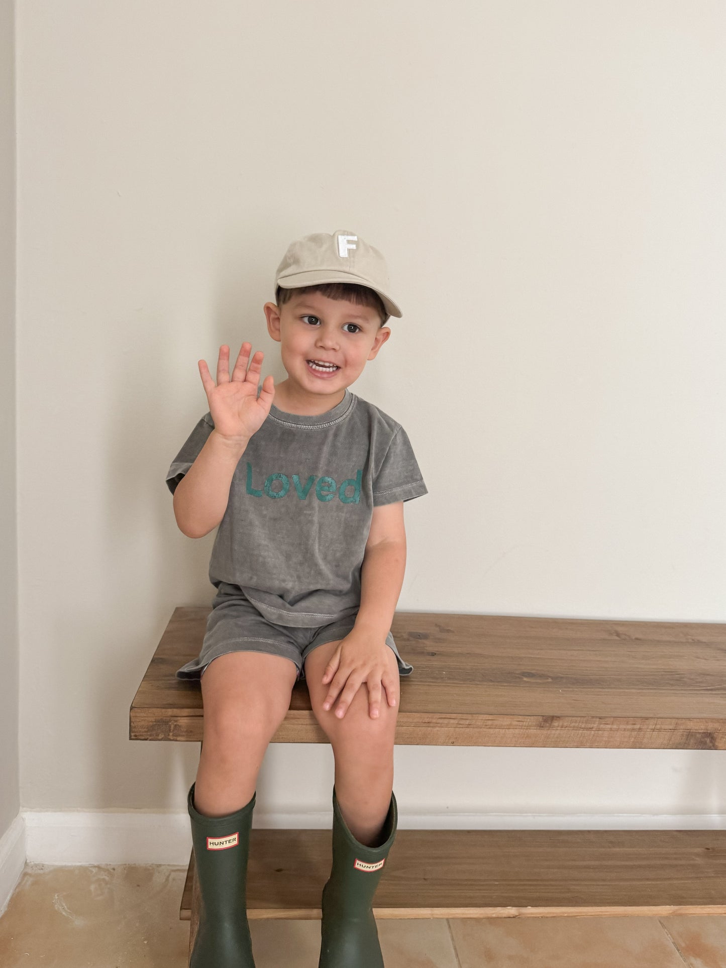 Kids Loved Garment-Dyed T-Shirt and Shorts Set (6m-7y) - 4 Colors